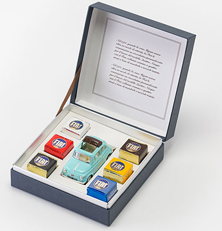 車好きへのバレンタインチョコレート「FIATチョコ」